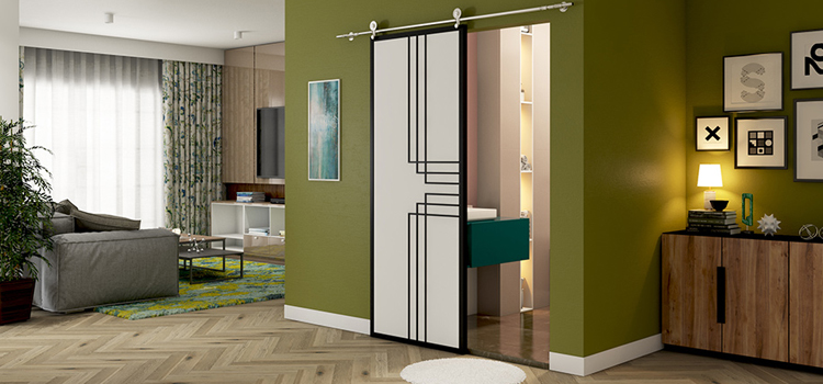 sliding bathroom door installation in Grover Beach